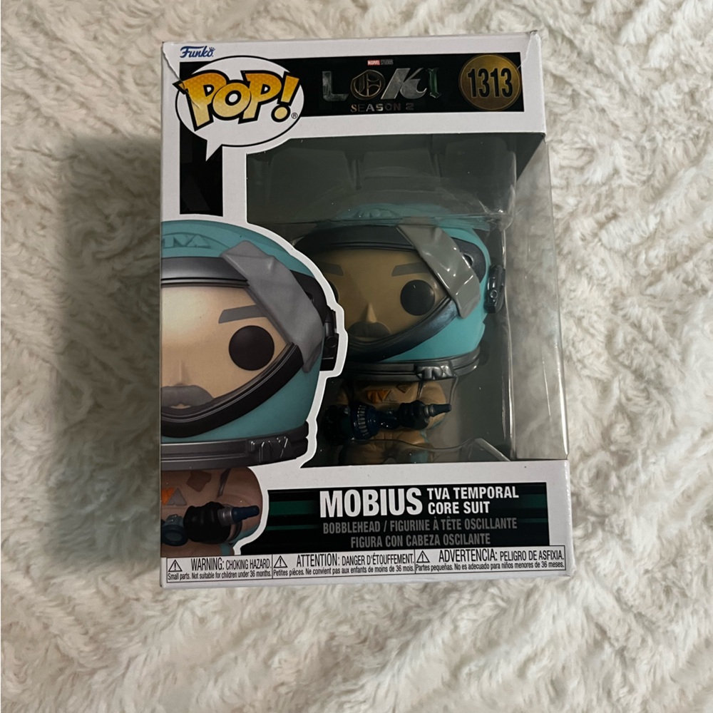 Funko Pop Mobius Figure in Teal and Black